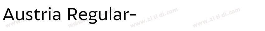 Austria Regular字体转换